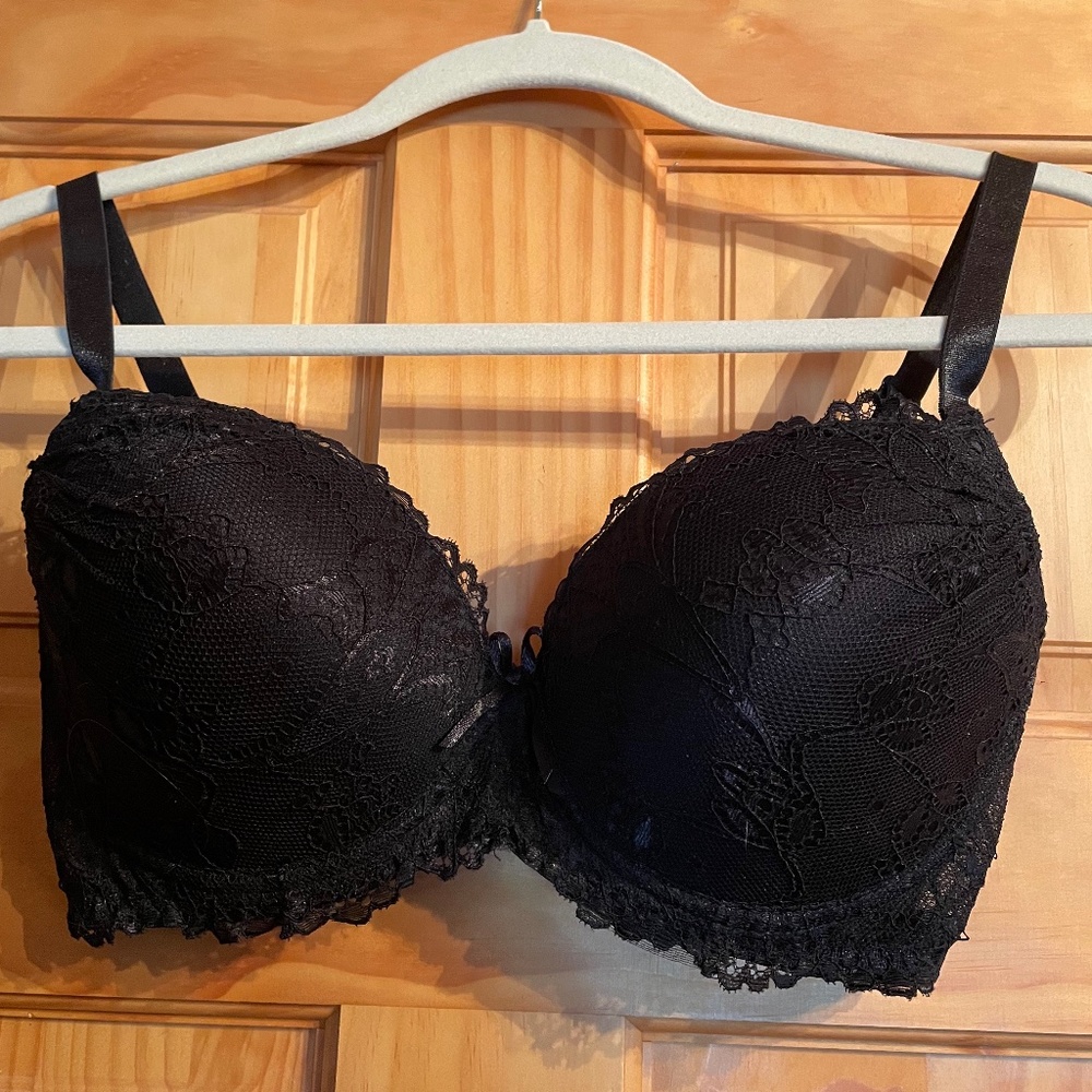 Lace Demi Bra Black